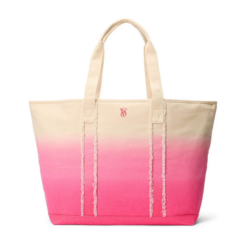 NWT Victoria's Secret Pink and Cream Tote Bag Collection